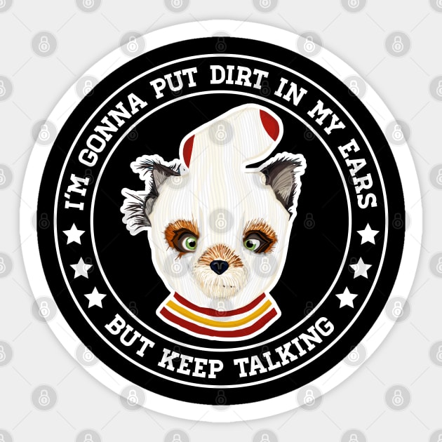 Fantastic Mr Fox - Ash - Stars - Dirt in My Ears Sticker by Barn Shirt USA